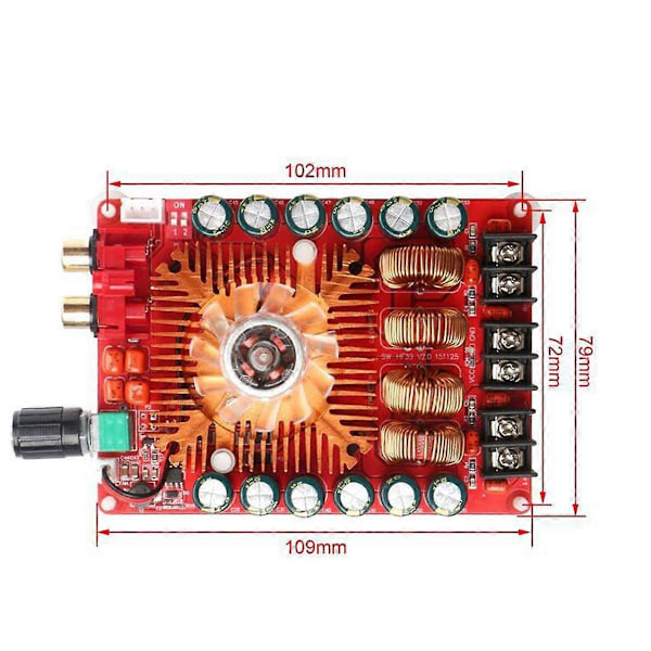 TDA7498E Digital Effektförstärkarkort 2 x 160W Stereo BTL220W Mono Högeffekts Digital Effektförstärkare