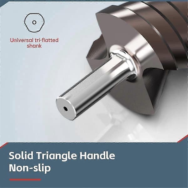 Trinborebitsæt, 3 stk. titanium-trinborebits, metrisk 4 mm til 32 mm borekeglebits til metal, træ, PVC B