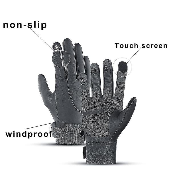 Vanntett for menn og kvinner, varme vinterhansker med sensitive fingertupper