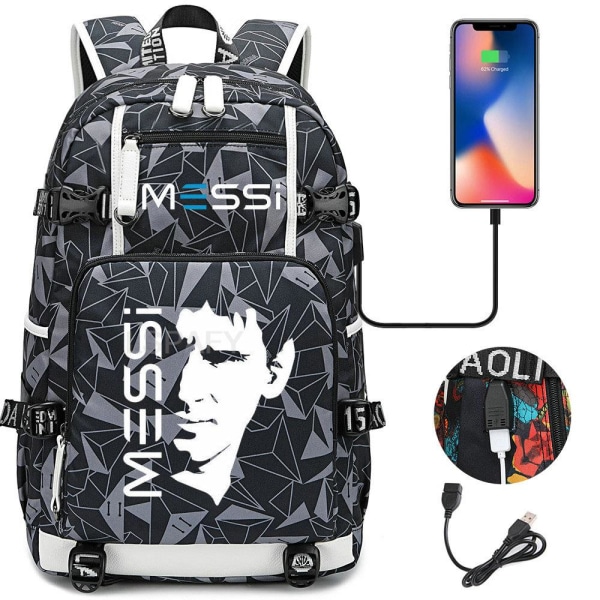 18\" Messi Reppu Musta Vedenpitävä 24