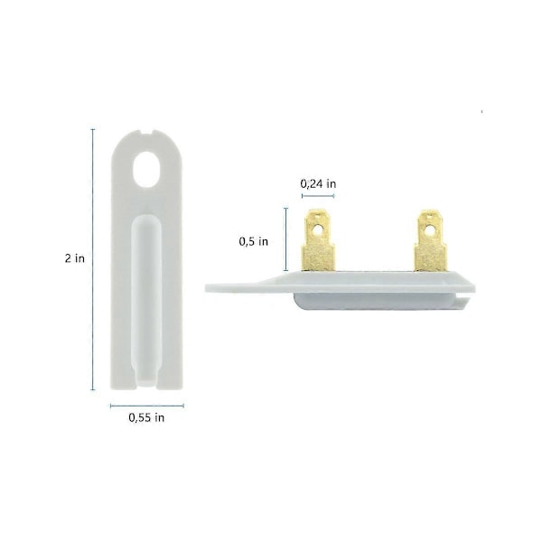 10 stk. Tørretumbler Termosikring 3392519 til WP3392519 AP6008325 PS345113 3392519