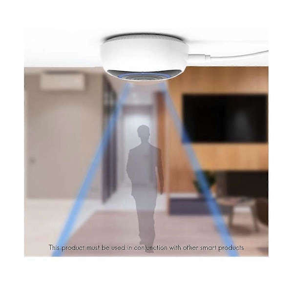 Zigbee Smart Human Presence Sensor Rörelsesensor Smart Länkning med Ljus Siren Alarm för Hem