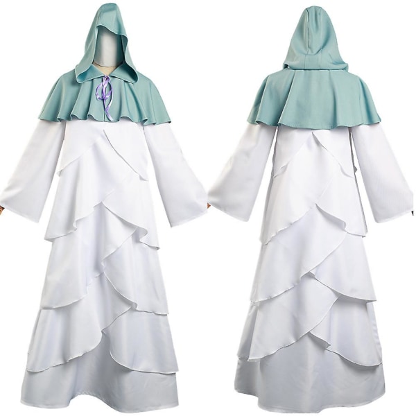 Promised Neverland Mujika Cosplay -asu Pitkä kaapuviitta Promised Neverland Mujika Cosplay -asut Halloween-karnevaalijuhliin, koko set M