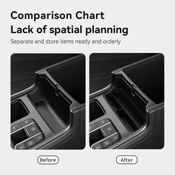 Til Kia Sorento 2021-2025 Midterkonsol Opbevaringsboks Silikone Bilbakke Organizer