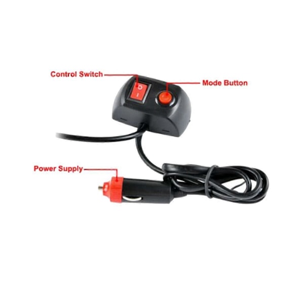Takbjelke Lys Strobe Varsellys Strobe Lys Universal LED Biltilbehør, Rødt Lys
