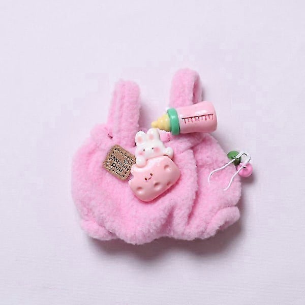 Tøj til LABUBU, Tøjsæt til Labubu dukker, Dukketøj egnet til Labubu dukke tilbehør (INGEN Dukke) pink
