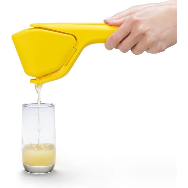 Lemon Fluicer, nem manuel citronpresser, citruspresser der kan foldes flad for pladsbesparende opbevaring, citronpresser