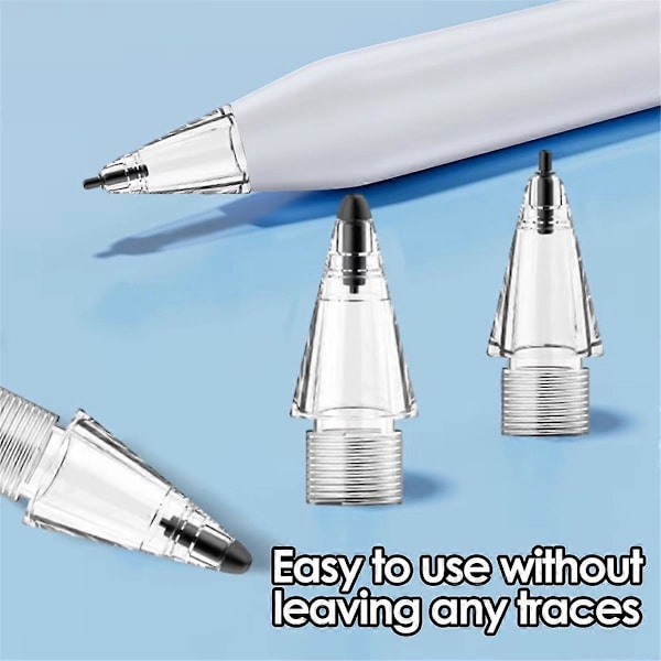 Slitesterk - Fin spiss presis kontroll Stylus Pen Tips for Pencil HB Dobbeltlags erstatningsspiss B