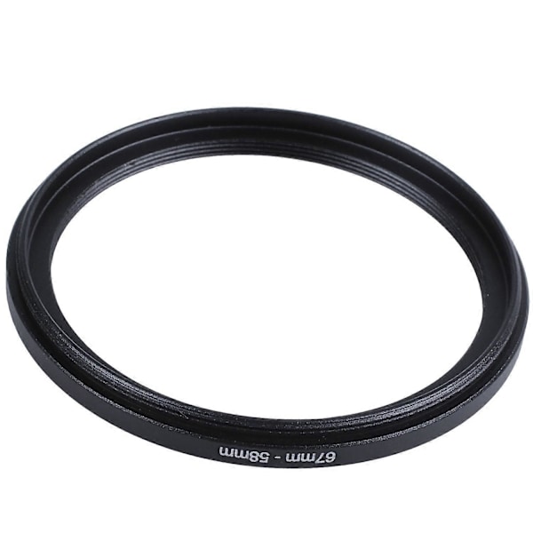 67mm-58mm 67mm til 58mm Svart Ring Adapter for Kamera