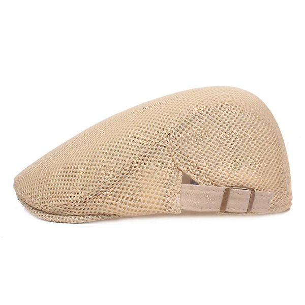 Herr Peaked Cap Flat Cap Basker Khaki