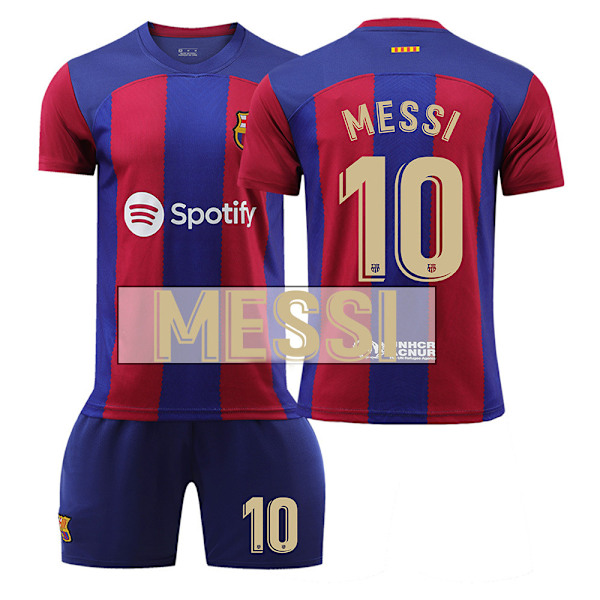 23-24 Barcelona hjemme Messi nr. 10 trøje uden sokker Messi No. 10 no socks XS