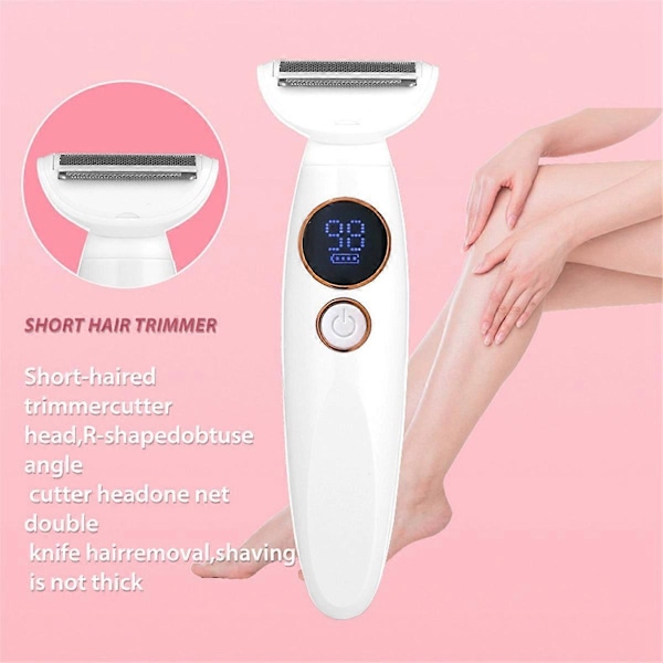 Multifunksjonell 5 i 1 Hårfjerningsinstrument for Kvinner Barbermaskin Dame Barbermaskin Kroppshårtrimmer