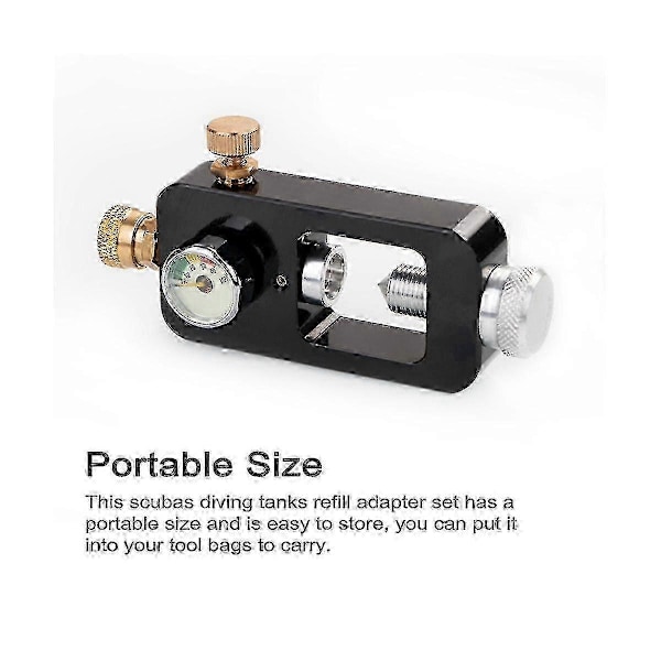 Scuba Tank Refill Adapter Kit - Høytrykks oksygenflaske adapter for dykkerutstyr P20250110272