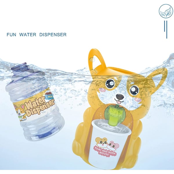 Vattenpumpdispenser, Plast 22,3*9,3*9,8cm Med 2 Kopp Vattendispenser För Leksaker Barn (valp)