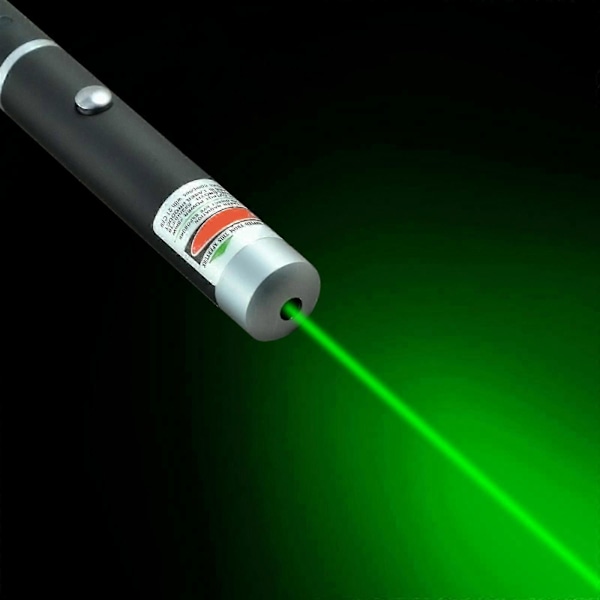 Grønn laserpeker med lang rekkevidde for presentasjoner - Ideell for utendørs bruk