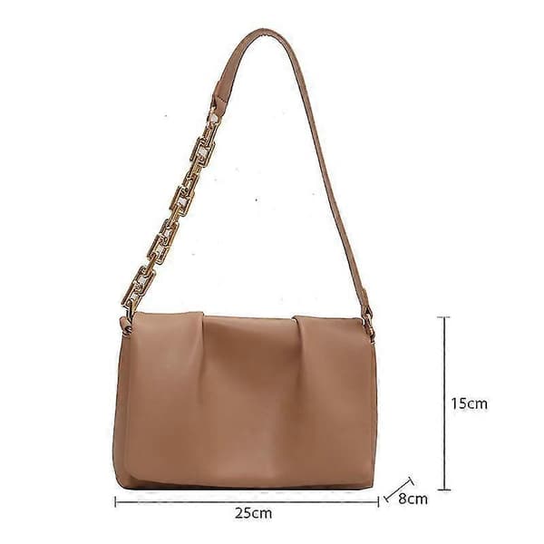 Damväskor Handväskor Molndesign Axelväskor Trend Crossbody Väska Kvalitetskedja Clutchväska Retro Handväskor För Kvinnor 2023 Ny Khaki