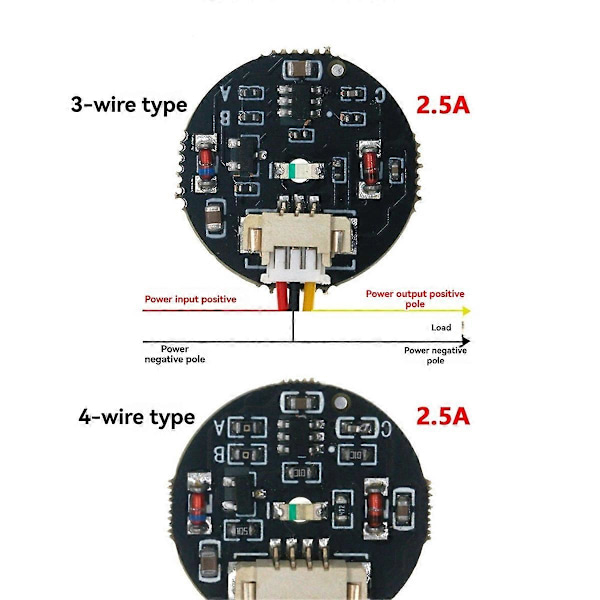 3V-30V Jog Latch Touch Key Switch Sensing Module, 4-trådigt vitt ljus