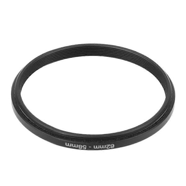 62mm - 58mm Metallinen Soviterengas Objektiiville Suodatin Kameratyökalu Uusi Musta