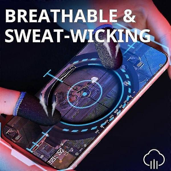 20 stk. Gaming Finger Sleeve Mobil Skærm Spil Controller Åndbar Tommelfingerhandske