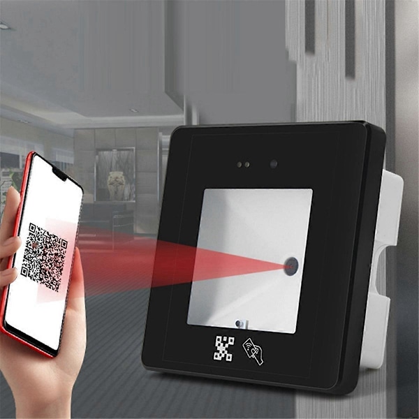 R35D 125Khz RFID Streckkod 2D QR-kodläsare Passerkontrolläsare