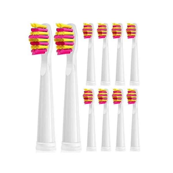 10 kpl Sähköhammasharjan vaihtopäät malleille Fw-507/508/551/917/959, Fw-d1/fw-d3/fw-d7/fw-d8, C