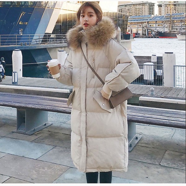 Parka Down Pehmustettu Takki Naisten Uusi Talvi Plus Koko Keskipitkä puuvillapehmustettu takki Löysä pehmustettu takki Korean leipätakki