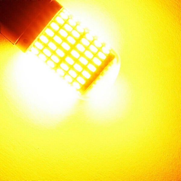 2X 7440 Canbus Super Kirkas Virheetön LED Polttimo T20 W21W 144 SMD Peruutusvalo Takavalo Suuntavilkkuun
