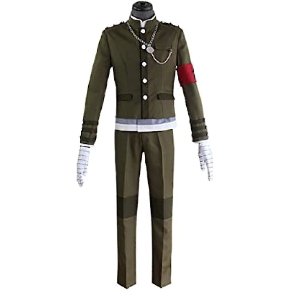 Danganronpa Shinguji Korekiyo Cosplay kostym Skoluniform Studentdräkt Hela set Anime Cosplay kostym M