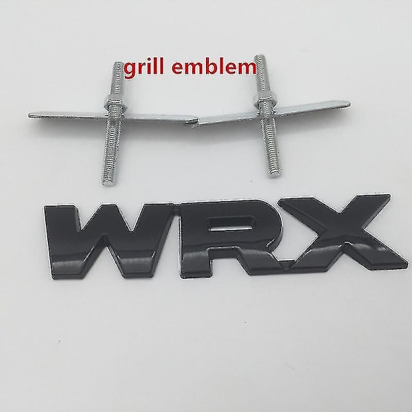 1 stk. 3d Metal Wrx Bil Front Grill Emblem Side Skærm Bagagerumsmærke Grill Badge Styling Auto Ac