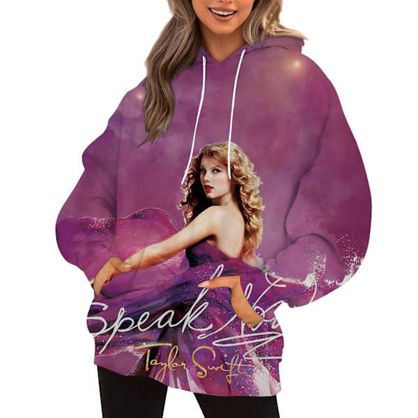 Taylor Swift sanger Taylor Swift periferiudstyr 3D-printet hættetrøje trendy for både mænd og kvinder 5XL