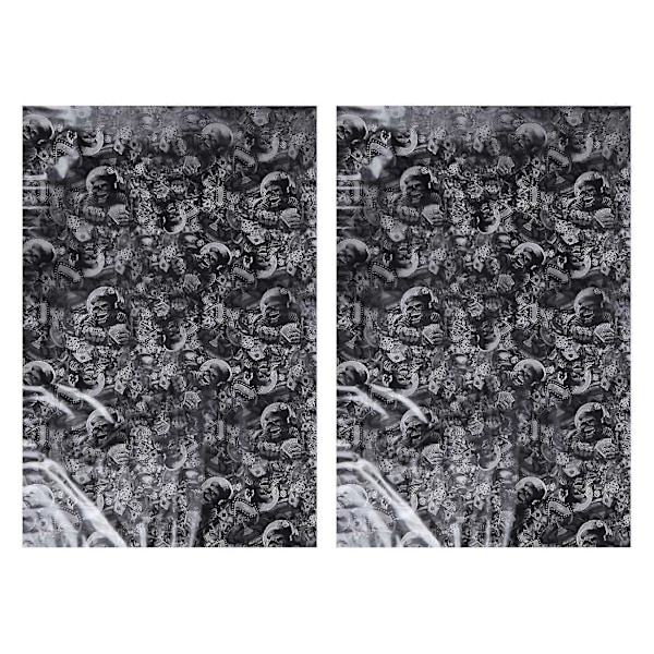 2x Hydrografisk Film - Vandoverførselstryk - Hydro Dip - Rolling Bones - 1 Meter
