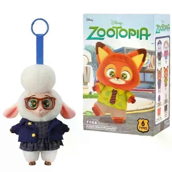 MINISO Zootopia-sarjan sokkolaatikko, vahvistettu väri, pehmolelu E
