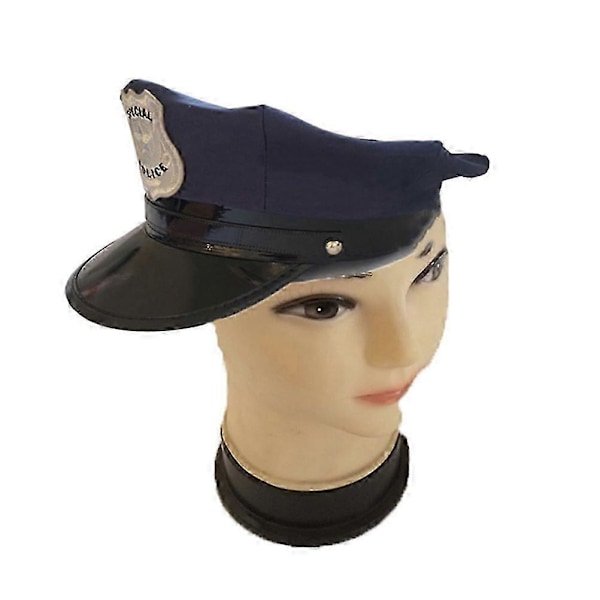 Herrkepsar Hattar Partyhattar Barn Badge Keps Poliskeps Vuxen Vuxenkeps Poliskeps Cosplay