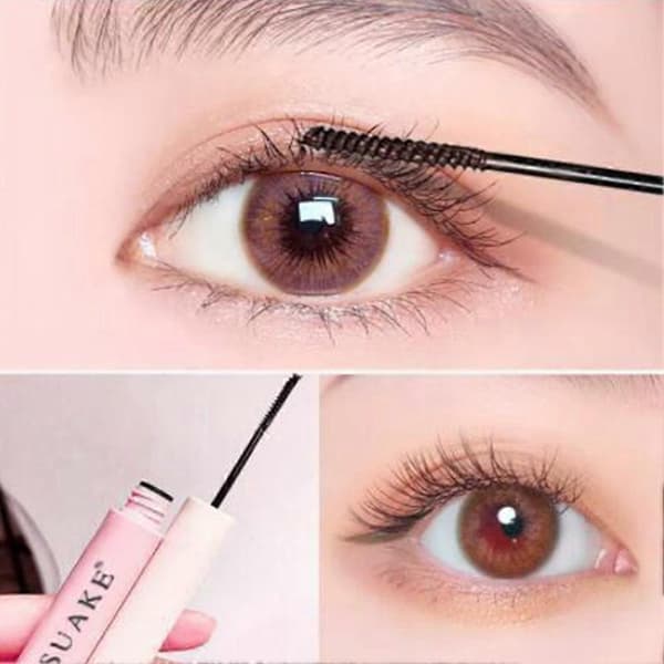 Mascara Liten Børstehode Pulverrør Tynt Hode Slank Krølling black