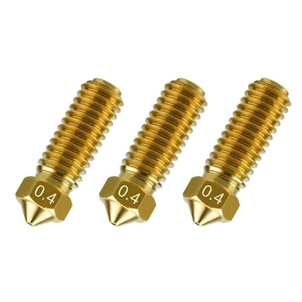 10 st Mässingsmunstycken för Anycubic Kobra 3, 0,4 mm Höghastighetsmunstyckessats