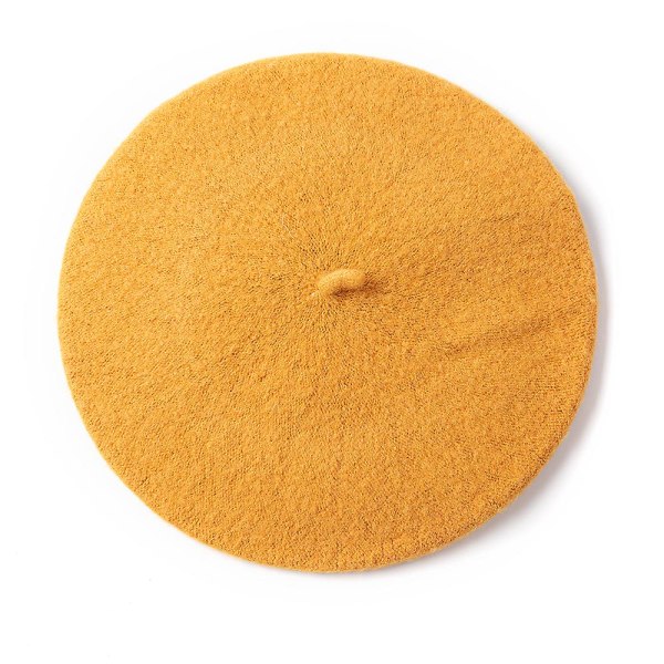 Höst- och vinterhatt ull förtjockad basker fransk konstnär basker kvinnlig målarmössa beanie Ginger