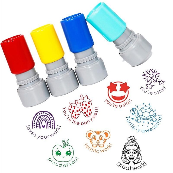 Lærerens Stempel 1 stk Undervisningshjelpemiddel Skolearbeid Elever Barnehagegaver Klasserom Ros Belønningsstempel Selvgravert Stempel