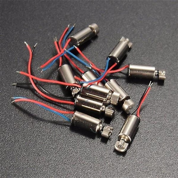 10 st Minicell Telefon Vibrationsmotor Vibrator 4x8mm DC 1.5-3v RC Leksaker