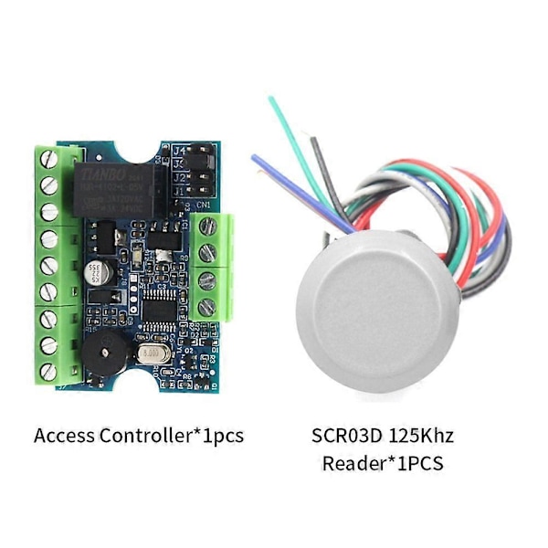 12V Åtkomstkontroller med Magnetlås Grindinträdessystem Set Touch Memory TM Reader PCB Access Con