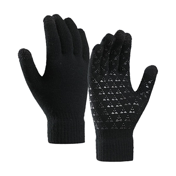 Vinter Höst Stickade Handskar Pekskärmshandskar Herr Dam Tjocka Ullvantar Xs-xxxl Style1