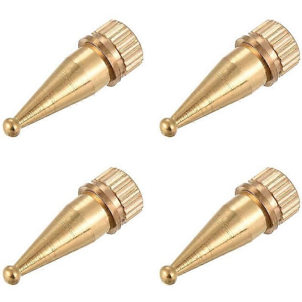 Kaiutinpiikit Hi-Fi-jaloille, kaiutintelineille, kupari M8-kierre, 36,2 mm (K) 4 kpl