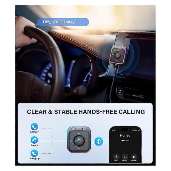 Auton Bluetooth-vastaanotin MP3-soitin Autoadapteri Yleiskäyttöiset autotarvikkeet