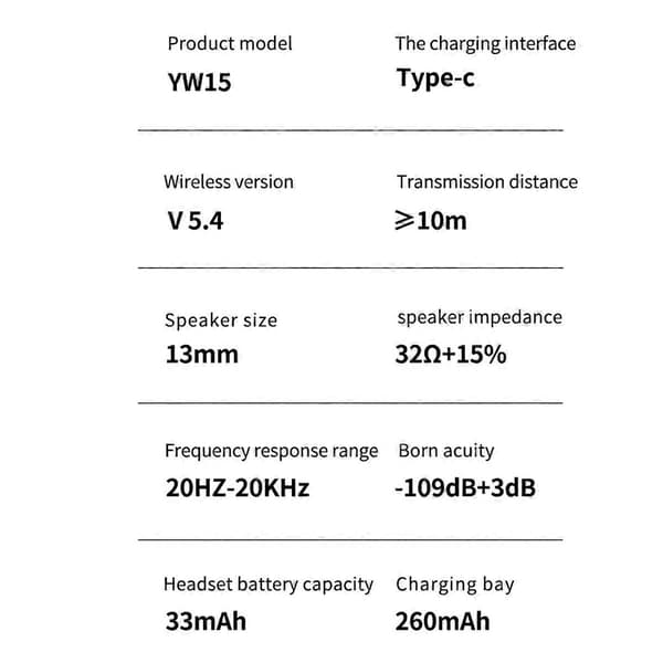 AI Bluetooth 5.4 Øretelefoner AI Umiddelbar Oversettelse Svart
