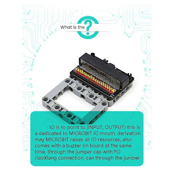Expansionskort IOBIT V2.0 Horisontell Adapterkortplatta för Microbit, Grund- och Högstadieskola