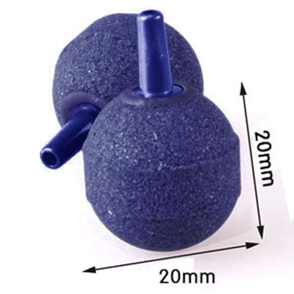 2xair Bubbelsten Syresten Akvarium Fisk Tank Pump Hydroponisk Syre Q