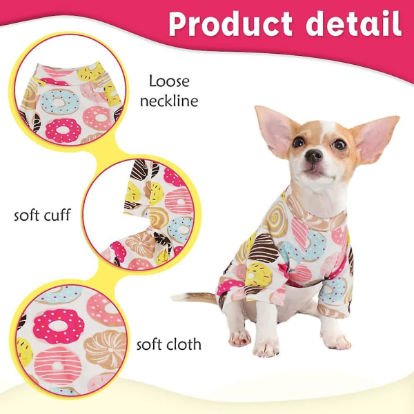 Chihuahua Pyjamat, Koiran Pyjamat Pienille Koirille Tytöille Pojille, Pehmeät Lemmikkieläinten Onesiet, Pienet Koiran Vaatteet Asu shape2 M