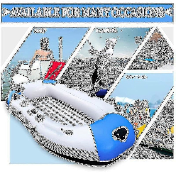 4 kpl Surfboard Dinghy Boat PVC -paikka D-renkaalla varustetulla kiinnityssarjalla