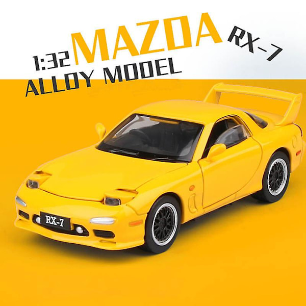 1:32 Mazda Rx7 Bilmodel Legeringsbil Støbt Legetøjsbil Model Træk Tilbage