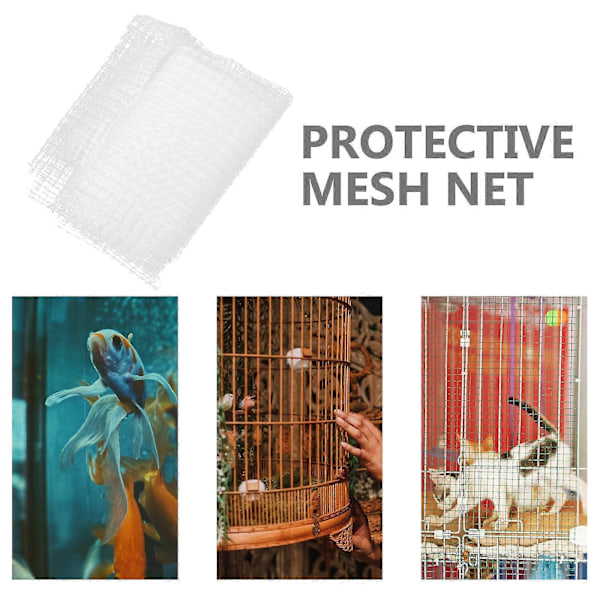1 stk. Akvarium Anti-hopp Nett Akvarium Nett Fisk Beskyttende Mesh Nett (hvit)-FCY
