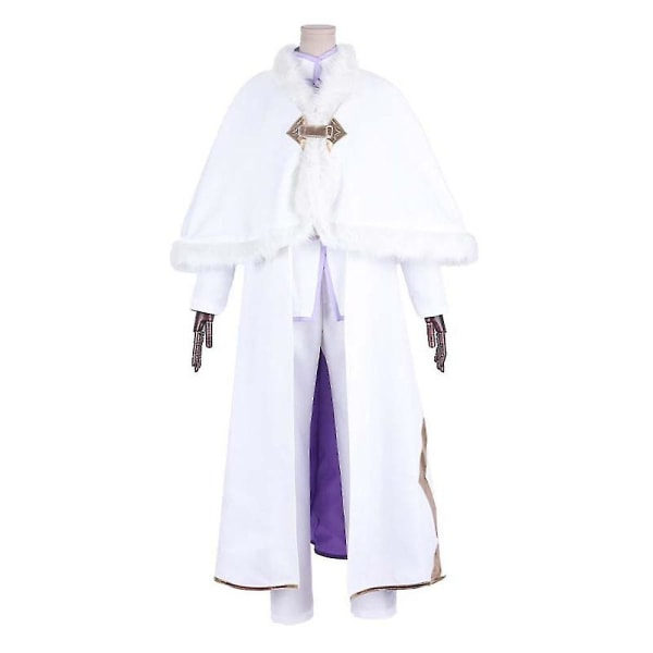 Halloween Fjodor Dostojevskij Hvit Cosplay Kostyme Voksen Menn Skjorte Bukse Kappe Drakter Halloween Karneval Kostyme Høy Kvalitet XXL